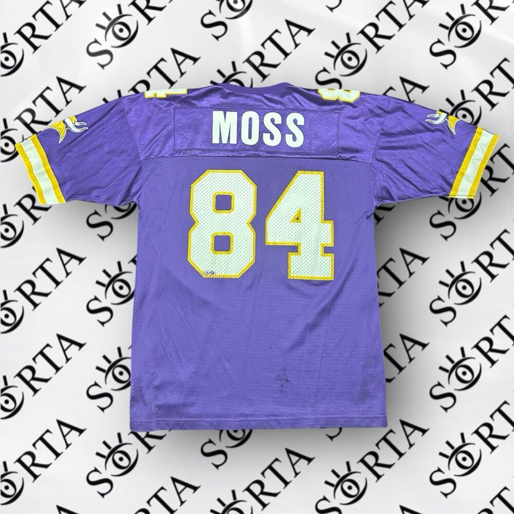 VTG Y2K Randy Moss #84 Minnesota Vikings Champion NFL Jersey (Size 44)